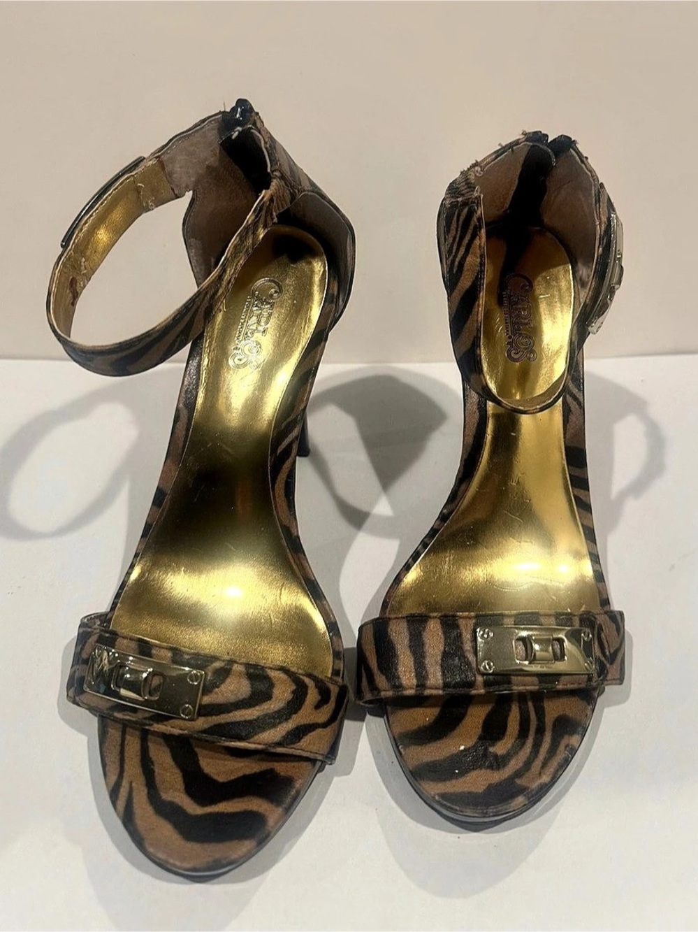 Carlos Santana Animal Print High Heels